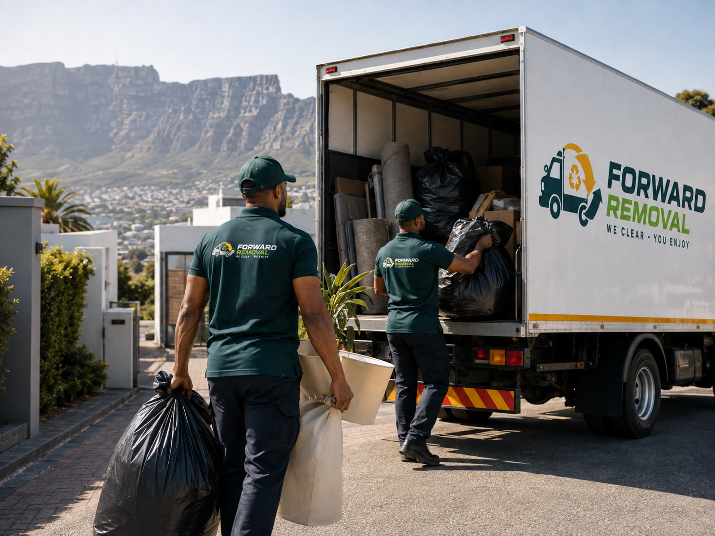 Forward Removal team completing a property clear-out in Cape Town